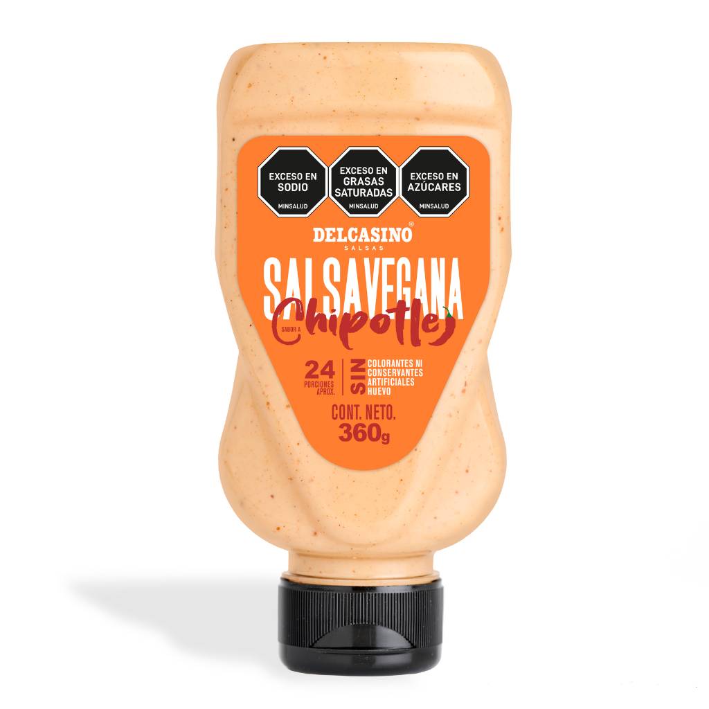Salsa Vegana Sabor Chipotle Picante y Cremosa Tienda Alimentos