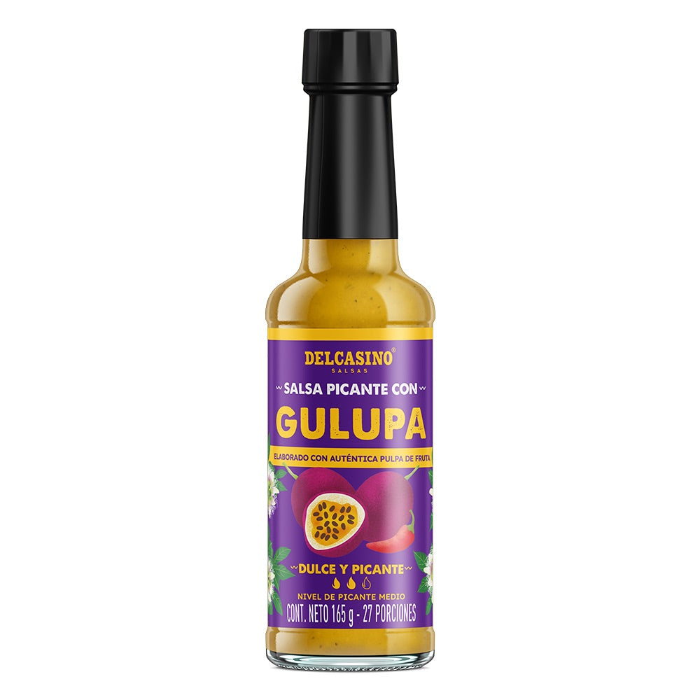 Ají Frutal Dulce Picante Colombiano De Gulupa Natural, Salsa Picante en Botella De 165g