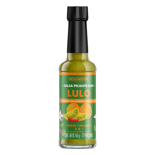 Ají Frutal Dulce Picante Colombiano De Lulo Natural, Salsa Picante en Botella De 165g