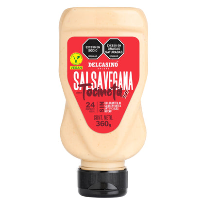 salsa vegana tocineta 360g frontal